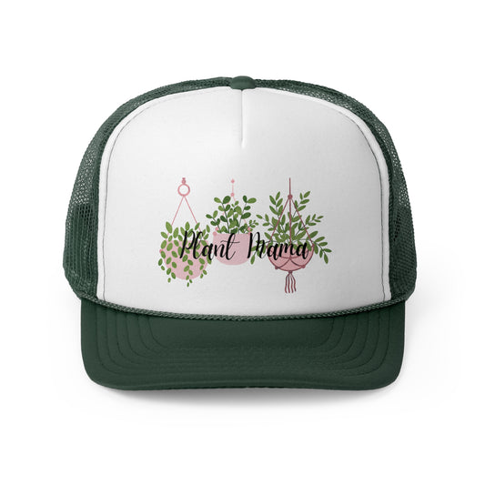 Plant Mama Trucker Hat Forest Green